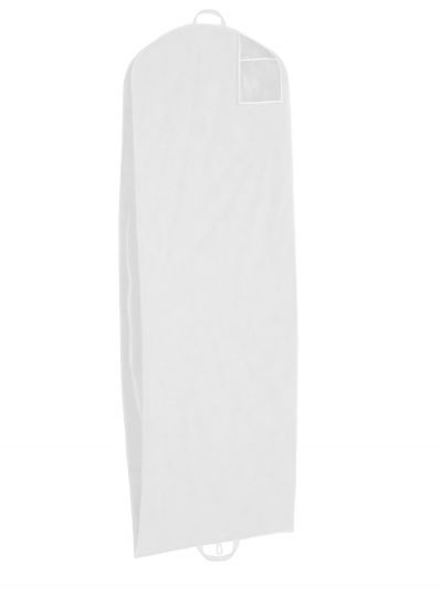 WU1 Funda de vestido blanca con logo